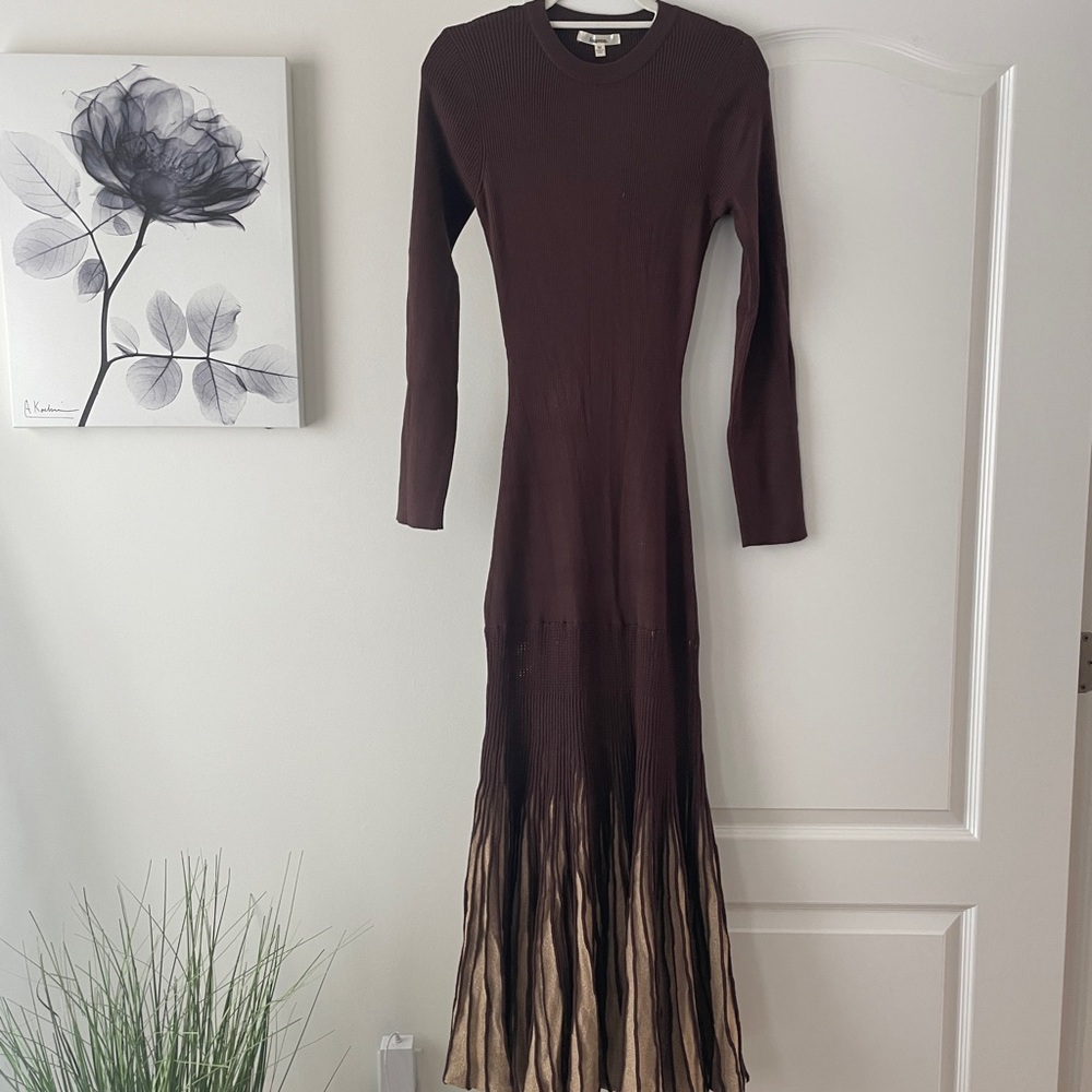 Thirty-Way Chic Ombre Long Sleeve Dress